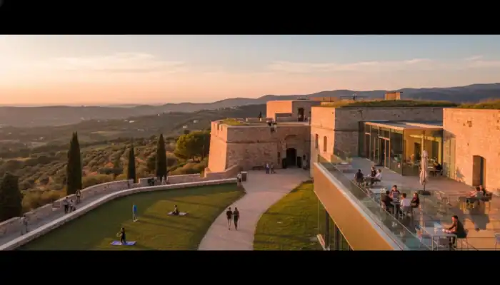 Fort Casal Colomars, architecture militaire rénovée, pôle sportif culturel arrière-pays niçois.