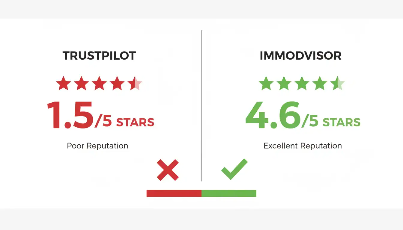 Crédit Agricole Immobilier avis: comparaison notes Trustpilot Immodvisor, statistiques.