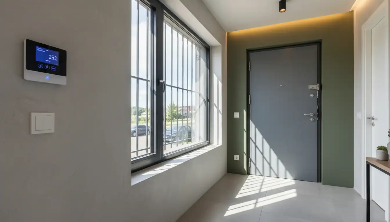 Travaux de sécurisation et valorisation pour un appartement en rez-de-chaussée moderne.