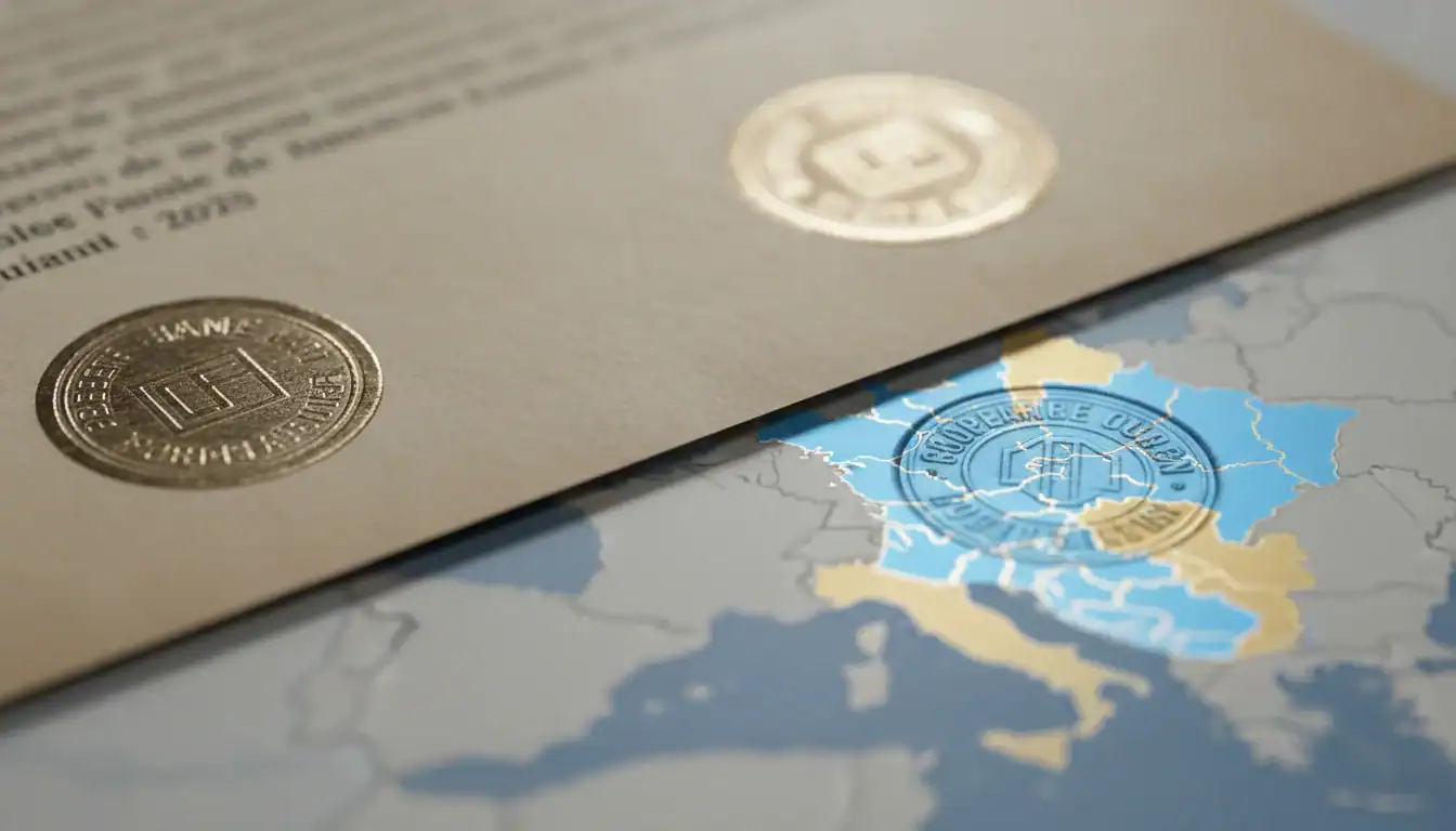 Documents officiels avec carte de France en arrière-plan, symbolisant l'expansion des zones tendues.